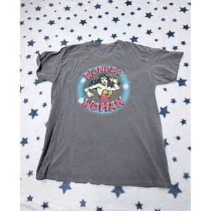 Wonder Woman T Shirt Mens M/L Gray DC Comics Graphic Superhero Tee